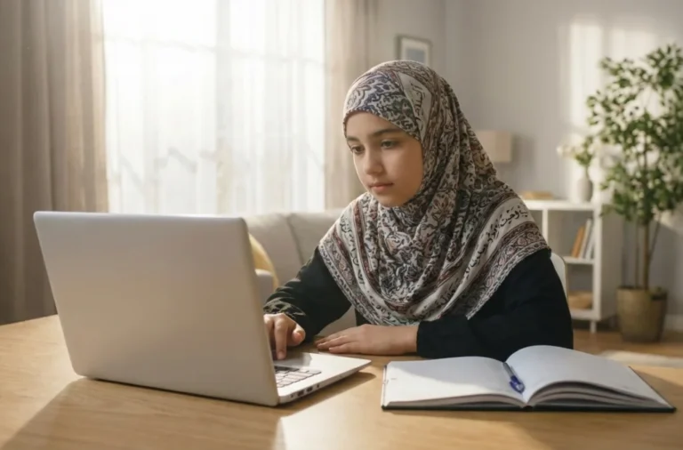 A-girl-taking-Online-Quran-Class-1024x675